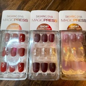 NEW Set of 3 Dashing Diva Magic Press nails